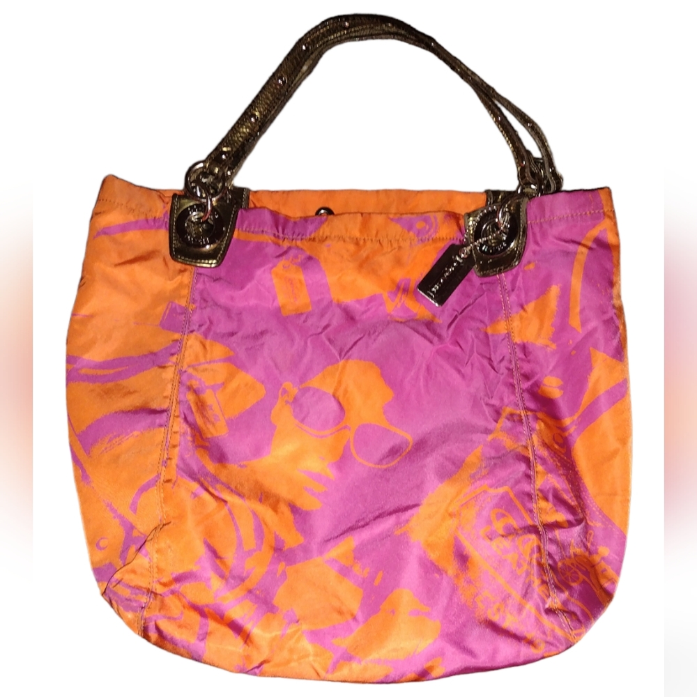 Vintage Coach Limited Addition Nylon Tote